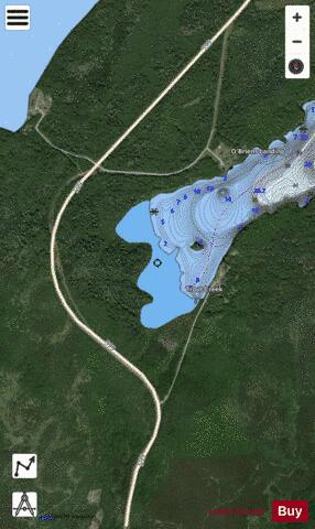 Trout Creek depth contour Map - i-Boating App - Satellite
