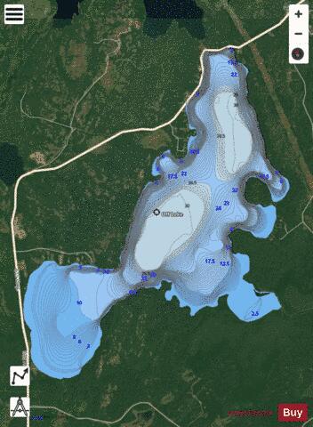 Off Lake depth contour Map - i-Boating App - Satellite