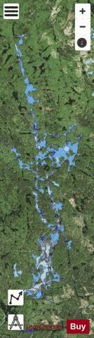 Onaping Lake depth contour Map - i-Boating App - Satellite