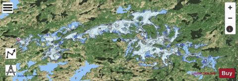 Panache Lake depth contour Map - i-Boating App - Satellite