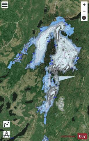 Scotch Lake depth contour Map - i-Boating App - Satellite