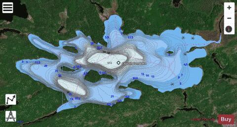 Captain Tom Lake depth contour Map - i-Boating App - Satellite