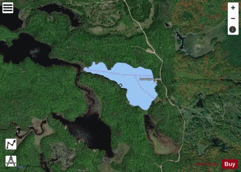 Larocque Lake depth contour Map - i-Boating App - Satellite