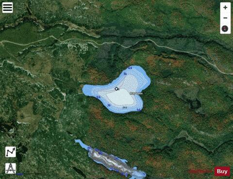 May Lake depth contour Map - i-Boating App - Satellite