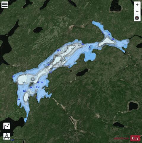 Bury Lake depth contour Map - i-Boating App - Satellite