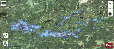 Otatakan Lake depth contour Map - i-Boating App - Satellite