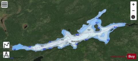 Clace Lake depth contour Map - i-Boating App - Satellite