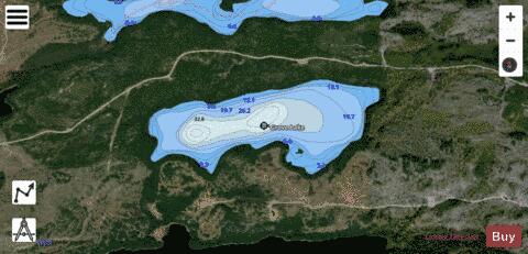 Grove Lake depth contour Map - i-Boating App - Satellite