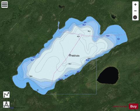 Griff Lake depth contour Map - i-Boating App - Satellite