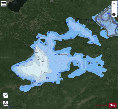 Copilot Lake depth contour Map - i-Boating App - Satellite