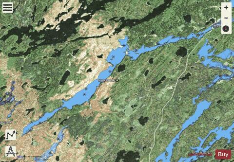 Medcalf Lake depth contour Map - i-Boating App - Satellite