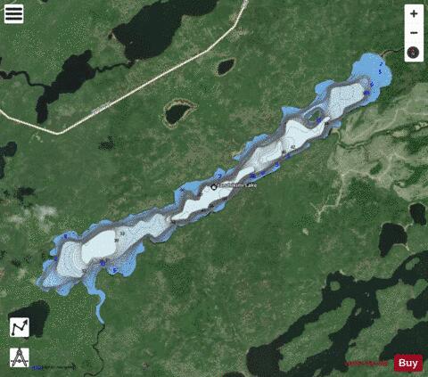 Stanzhikimi Lake depth contour Map - i-Boating App - Satellite