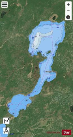 Sunlight Lake depth contour Map - i-Boating App - Satellite