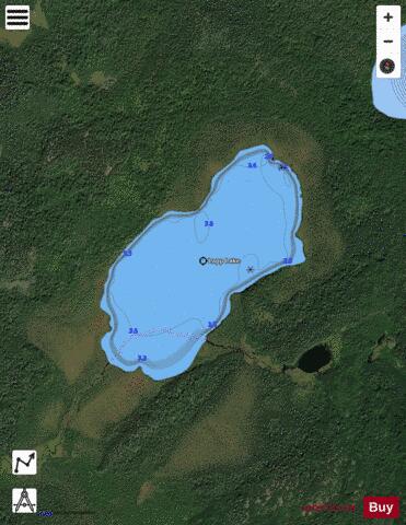 Lapp Lake depth contour Map - i-Boating App - Satellite