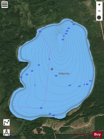 Kathlyn Lake depth contour Map - i-Boating App - Satellite