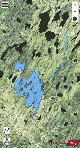 Unnamed depth contour Map - i-Boating App - Satellite