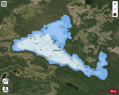 Jubilee Lake depth contour Map - i-Boating App - Satellite