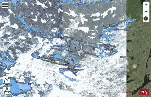 Seagrave Lake depth contour Map - i-Boating App - Satellite