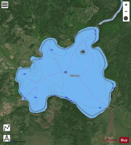 Helm Lake depth contour Map - i-Boating App - Satellite