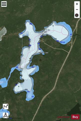 Stormer Lake depth contour Map - i-Boating App - Satellite