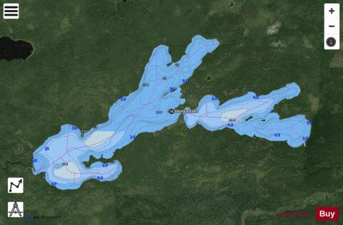 Papaonga Lake depth contour Map - i-Boating App - Satellite