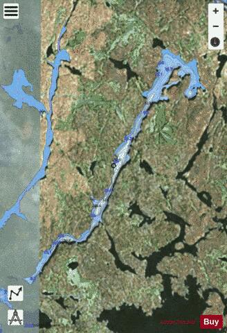 McWade Lake depth contour Map - i-Boating App - Satellite