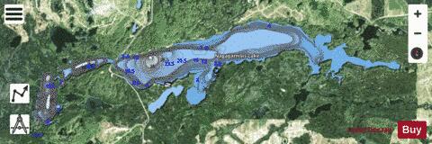 Nagagamisis Lake depth contour Map - i-Boating App - Satellite