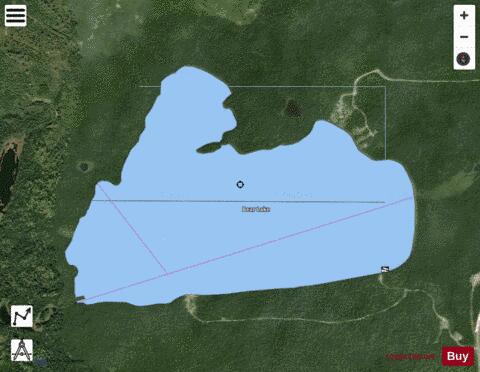 Wicksteed Lake depth contour Map - i-Boating App - Satellite