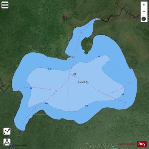 Esmee Lake depth contour Map - i-Boating App - Satellite