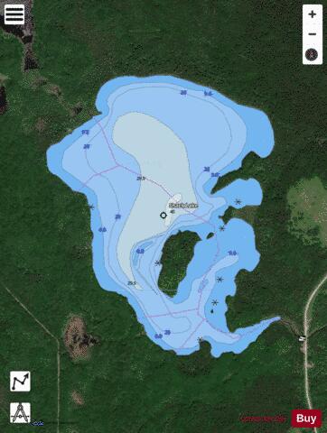Shack Lake depth contour Map - i-Boating App - Satellite