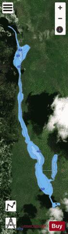 Mons Lake depth contour Map - i-Boating App - Satellite