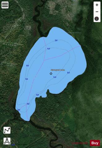 Graveyard Lake depth contour Map - i-Boating App - Satellite