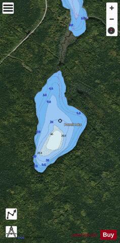 Powell Lake depth contour Map - i-Boating App - Satellite