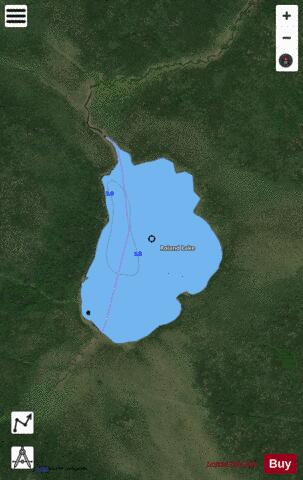 Roland Lake depth contour Map - i-Boating App - Satellite