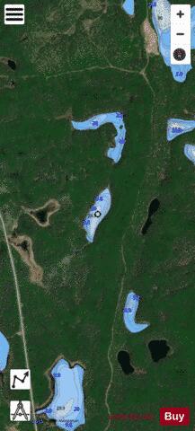 Guilfoyle Lake 35 depth contour Map - i-Boating App - Satellite