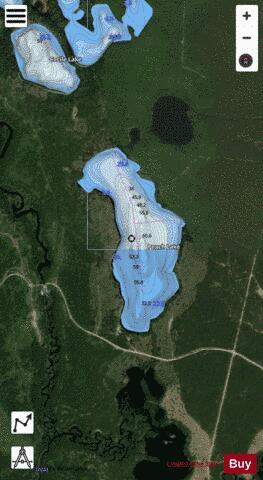 Peach Lake depth contour Map - i-Boating App - Satellite