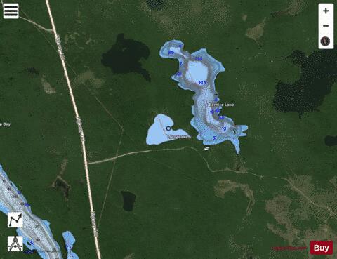 Lorry Lake depth contour Map - i-Boating App - Satellite