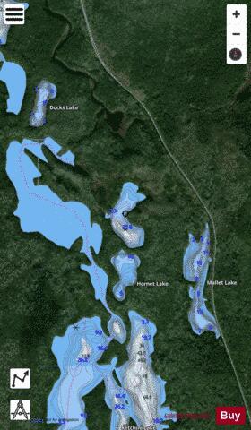 Taylor Lake depth contour Map - i-Boating App - Satellite