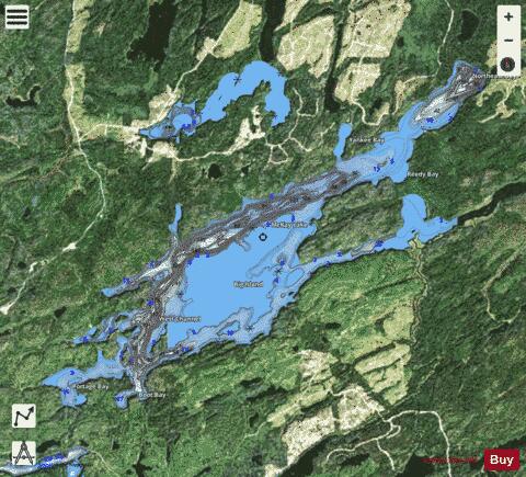 McKay Lake depth contour Map - i-Boating App - Satellite