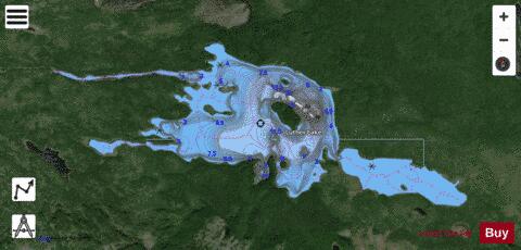 Luther Lake depth contour Map - i-Boating App - Satellite