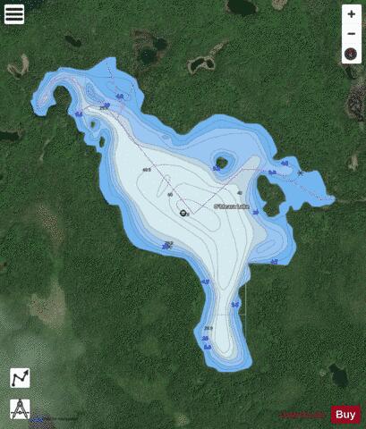 O'Meara Lake depth contour Map - i-Boating App - Satellite