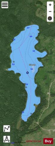 Eli Lake depth contour Map - i-Boating App - Satellite