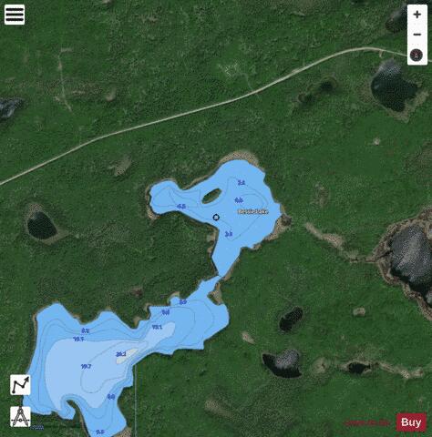 Bessie Lake depth contour Map - i-Boating App - Satellite