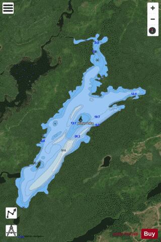 Jemar Lake depth contour Map - i-Boating App - Satellite