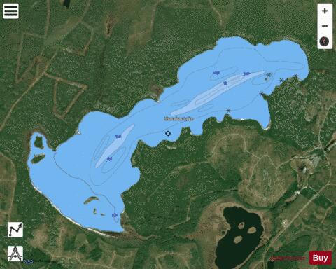Shacabac Lake depth contour Map - i-Boating App - Satellite