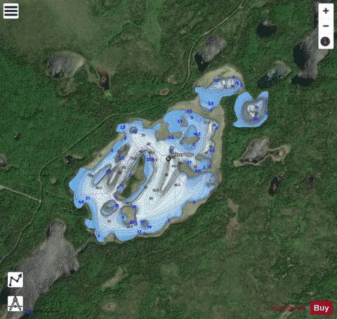 Switzer Lake depth contour Map - i-Boating App - Satellite