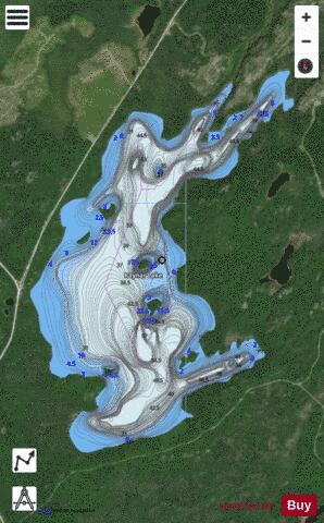 Raynar Lake depth contour Map - i-Boating App - Satellite