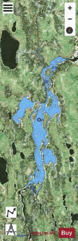 Winisk Lake depth contour Map - i-Boating App - Satellite