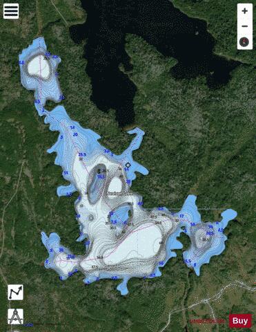 CA_ON_V_103412835 depth contour Map - i-Boating App - Satellite