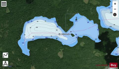 Ballard Lake depth contour Map - i-Boating App - Satellite